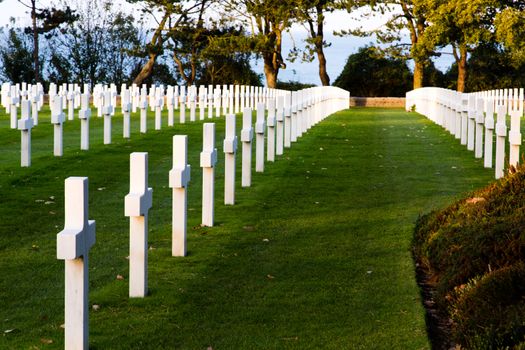 American cemetery in Collevile near Omaha beach