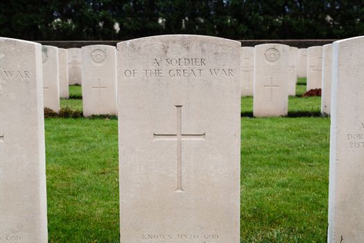 Ramscappelle Road Military Cemetery is a British military cemetery from the First World War, Sint-Joris, Belgium