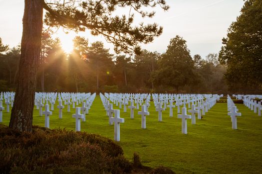 American cemetery in Collevile near Omaha beach