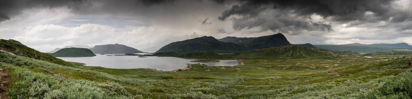 Europe nature - lakes mountains and sky for hiking