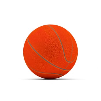 Basketball isolated on a white background. 3d illustration