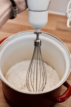 Tasty and delicious pancakes in the kitchen. Cooking concept.