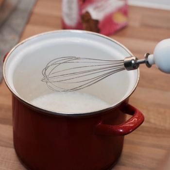 Tasty and delicious pancakes in the kitchen. Cooking concept.