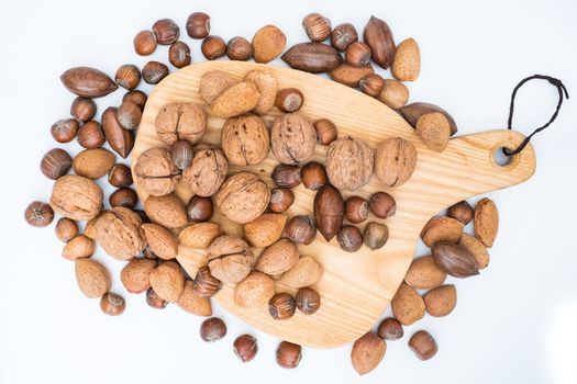 A selection of various nuts for consumption