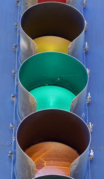 Traffic light closeup