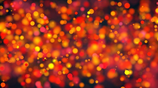 colorful Bokeh Background. 3d rendered digital backdrop