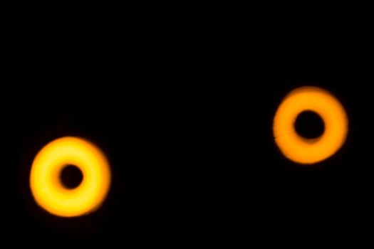 yellow lights on a black background abstraction night city