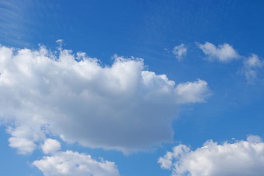 Blue sky with clouds background, sky with clouds