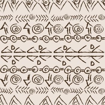 Hand drawn background with ethnic motifs