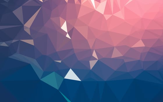 Abstract low poly background, geometry triangle, mosaic pastel color background