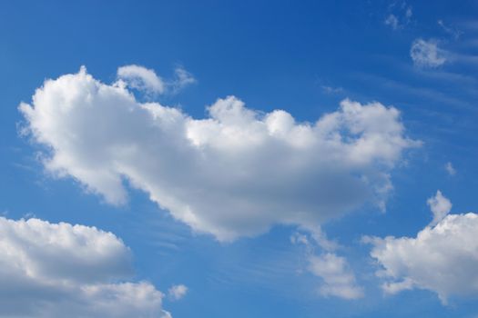 Blue sky with clouds background, sky with clouds