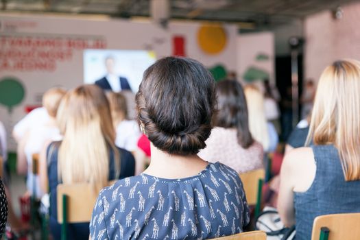 Participants at the professional, business or corporate conference