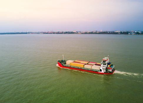 Container Ship at sea