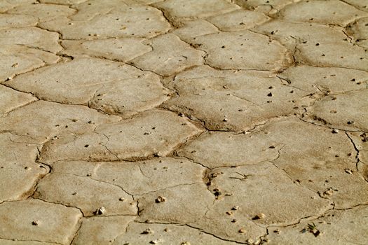 Close-up of earth cracked because of drought