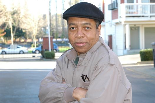 African american male expressions outdoors.