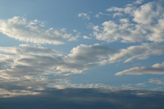 Blue sky with clouds background, sky with clouds