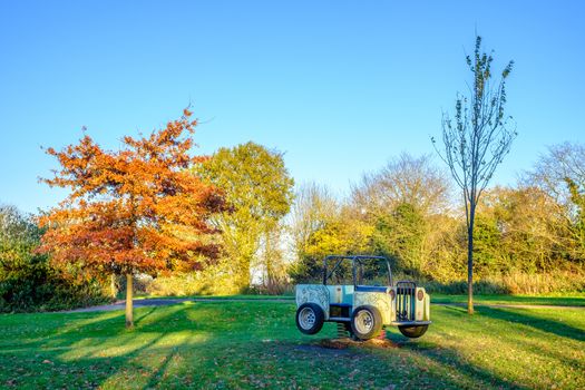 Children play area in Woodgate Valley Country Park