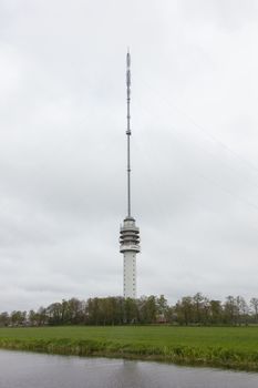 Radio Television tower in the Netherlands - Dutch weather