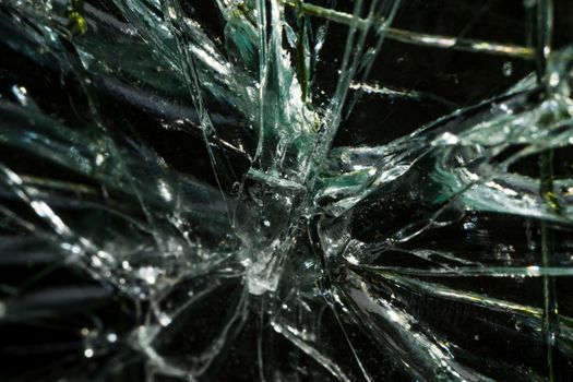 cracked glass cracked glass macro photo in the context of