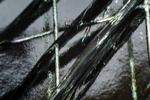 cracked glass cracked glass macro photo in the context of