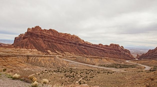 Spotted Wolf Canyon on the Interstate 70. Utah