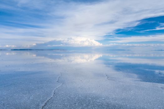 Salar de Uyuni salt white flats desert, Andes Altiplano, Bolivia