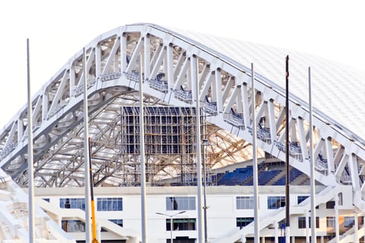 Photo of modern stadium Fischt in Russian Sochi