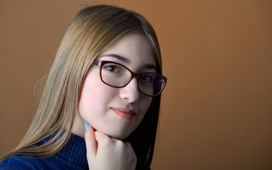 Teen girl portrait shoot in studio