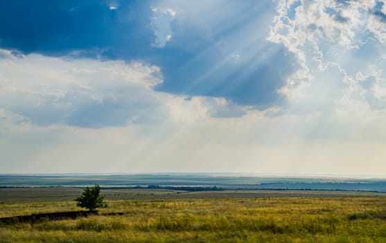 landscape field mountain expanse trip to the South of Russia, Bashkiria, Urals, Ural mountains