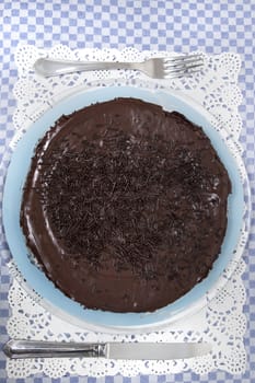 Typical brazilian chocolate cake, called brigadeiro, usually available in portuguese cuisine as well.
