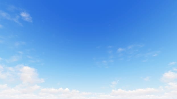 Cloudy blue sky abstract background, blue sky background with tiny clouds, 3d illustration