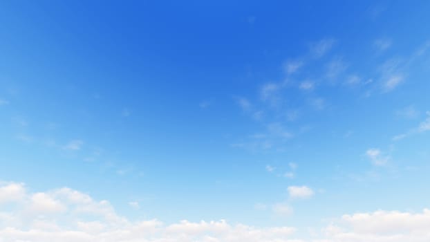 Cloudy blue sky abstract background, blue sky background with tiny clouds, 3d illustration