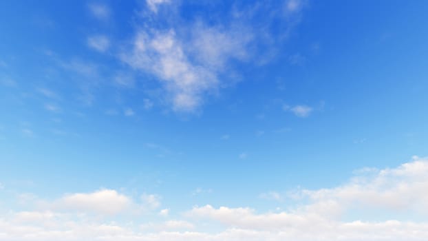 Cloudy blue sky abstract background, blue sky background with tiny clouds, 3d illustration