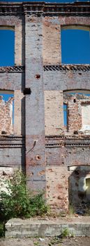 ruins of a very heavily polluted industrial factory, industrial series