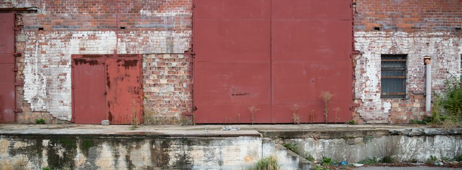 ruins of a very heavily polluted industrial factory, industrial series