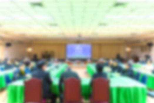 Blur of business Conference and Presentation in the conference hall.