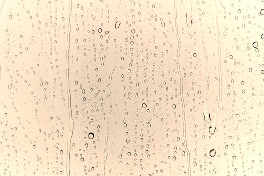 water drops on glass after rain for background.