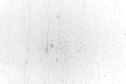 water drops on glass after rain for background.