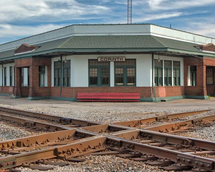 These are the crossroads in Corinth Mississippi where the Army of Tennessee defended the railroad crossroads against the Union Army of U.S. Grant.
