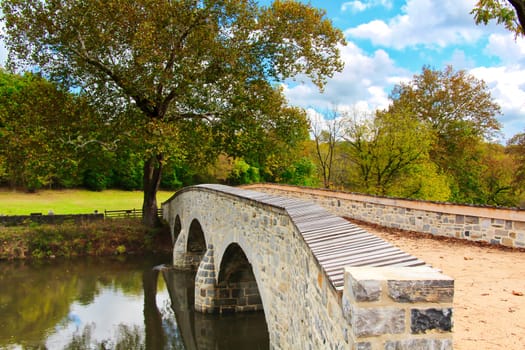 Burnside's Bridge in Sharpsburg, Maryland. Also known as the Battle of Antietam.