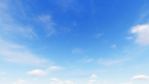 Cloudy blue sky abstract background, blue sky background with tiny clouds, 3d illustration