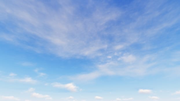 Cloudy blue sky abstract background, blue sky background with tiny clouds, 3d illustration