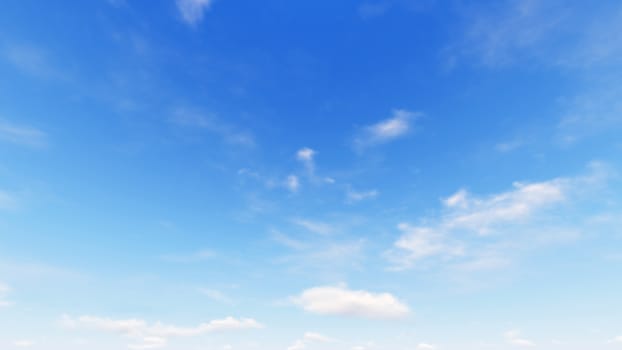 Cloudy blue sky abstract background, blue sky background with tiny clouds, 3d illustration