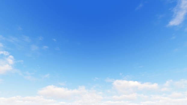 Cloudy blue sky abstract background, blue sky background with tiny clouds, 3d illustration