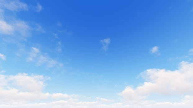 Cloudy blue sky abstract background, blue sky background with tiny clouds, 3d illustration