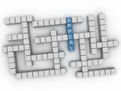 3d Appeal word cloud concept