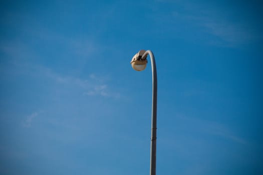 Beautiful electric pole, sky background