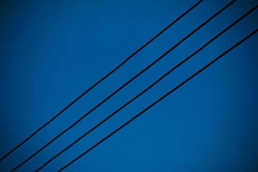 Beautiful electric pole, sky background