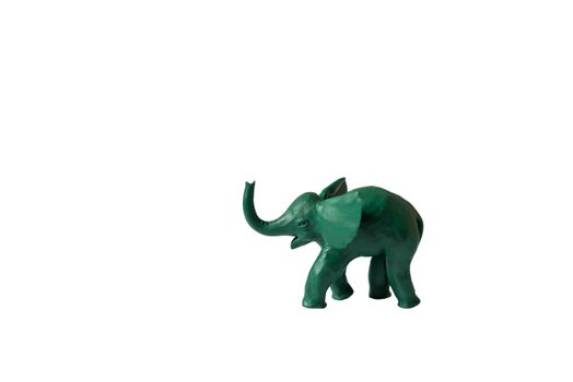 elephant made from plasticine