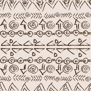 Hand drawn background with ethnic motifs